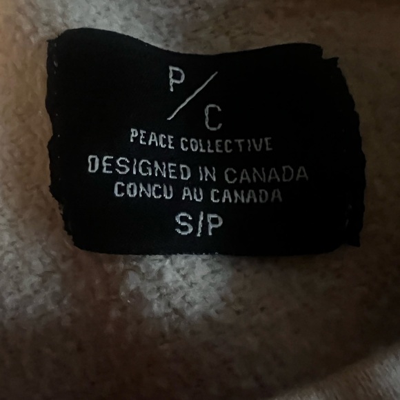 Light Pink Crewneck Sweater with Embroidered Design “Home Is Toronto” w/ Roses - Picture 3 of 5